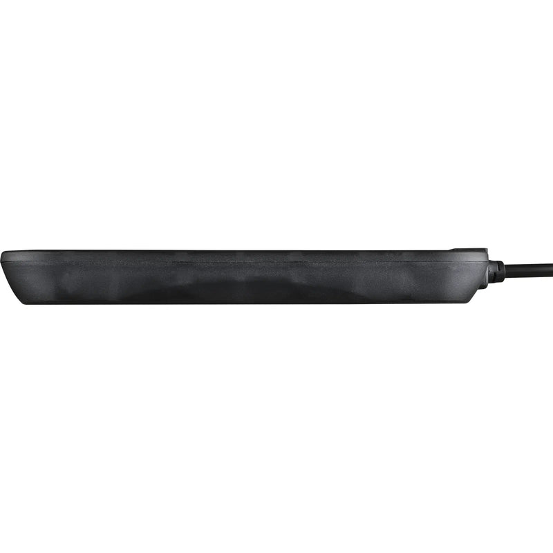Masterplug Basic - 4 Sockets, 2m, 13A, Black