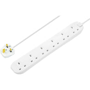 Masterplug Basic - 6 Sockets, 3m, 13A, White