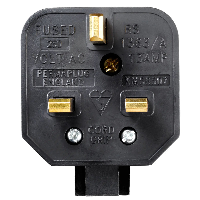 Masterplug Basic - 13A, Black