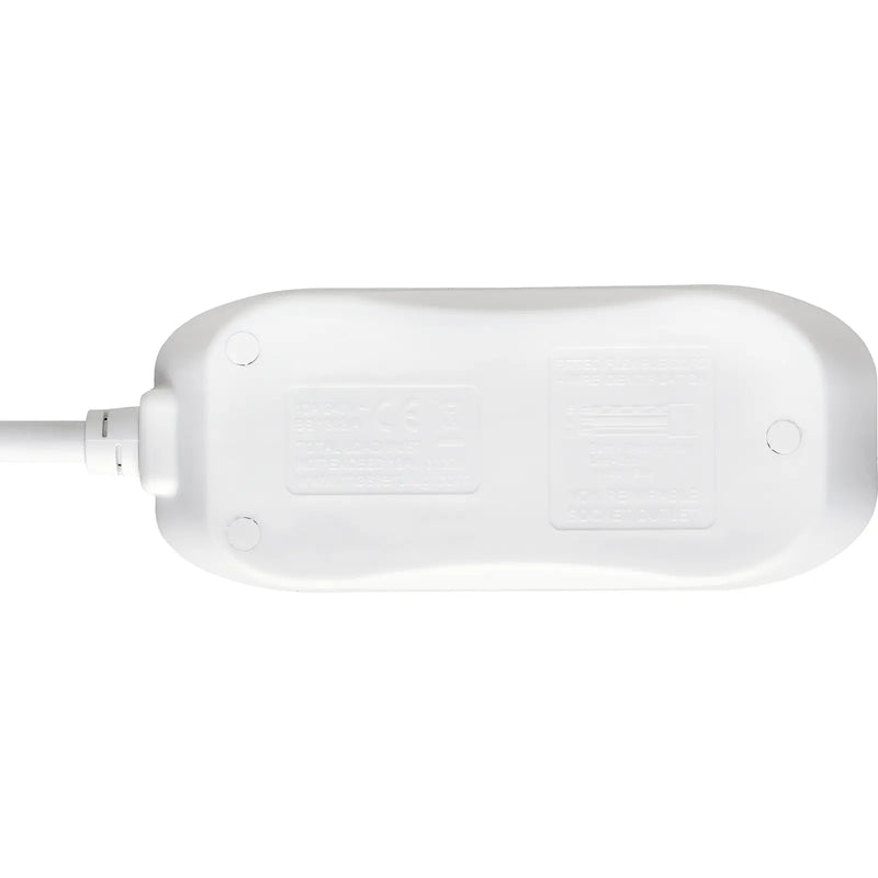 Masterplug Basic - 2 Sockets, 5m, 13A, White