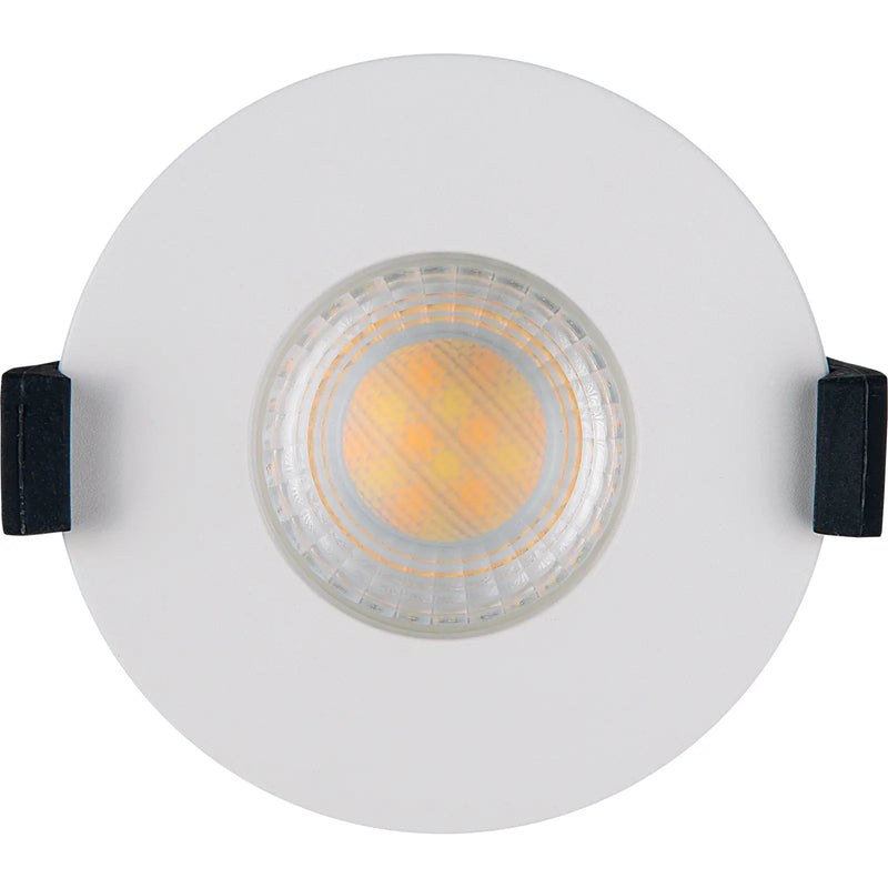 Luceco Elite - FType Elite Fire Rated Downlight 4W/6W 690lm Power Change & CCT Change 3000K / 4000K Dim2Warm Dimmable IP65 White - Flat