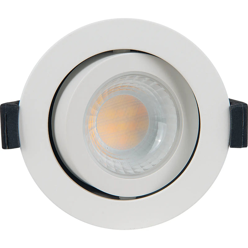 Luceco Elite - FType Elite Fire Rated Downlight 4W/6W 690lm Power Change & CCT Change 3000K / 4000K Dim2Warm Dimmable IP65 White - Adjustable