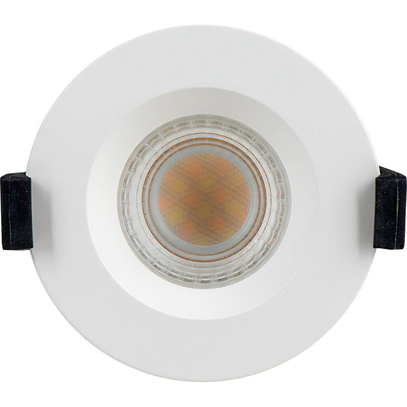 Luceco Elite - FType Elite Fire Rated Downlight 4W/6W 750lm Power Change with 4Colour CCT 2700K, 3000K, 4000K, 6000K Dimmable IP65 White - Regressed