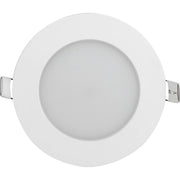 Luceco Luxpanel Eco Circular - Eco Circular Slimline Downlight Ø120mm 400lm 6w 3000k Dimmable - Pc Diffuser