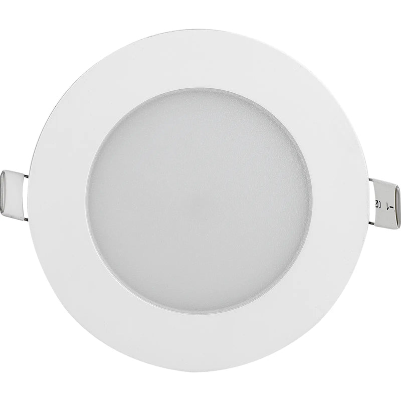 Luceco Luxpanel Eco Circular - Eco Circular Slimline Downlight Ø120mm 400lm 6w 3000k Dimmable - Pc Diffuser