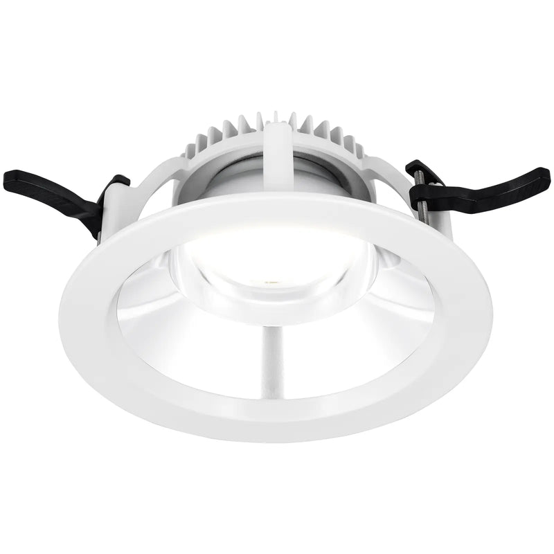 Luceco Platinum Gloss D-light 228mm Power Change High Output 2500lm 19w (3300lm 26w Optional) 4000k Cri >80 Fixed Output
