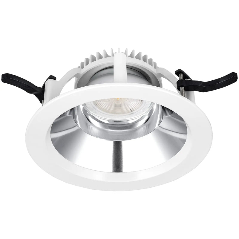 Luceco Platinum Gloss D-light 228mm Power Change High Output 2500lm 19w (3300lm 26w Optional) 4000k Cri >80 Fixed Output