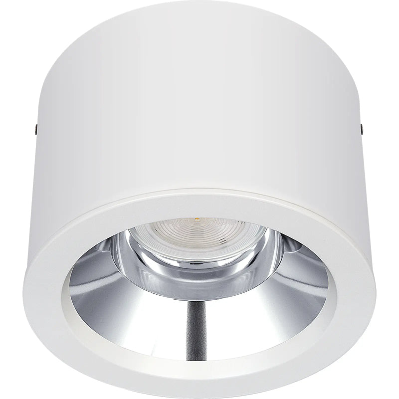 Luceco Platinum Surface downlight gloss reflector 218mm 6600 lumen with fixed output driver and emergency