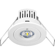Luceco Standard Recessed - Tempus emergency downlight recessed 120 lumens with open area optic