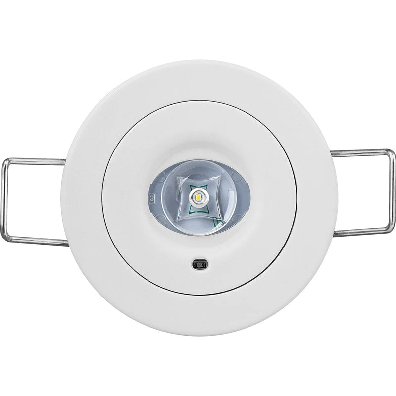 Luceco Standard Recessed - Tempus emergency downlight recessed 120 lumens with open area optic