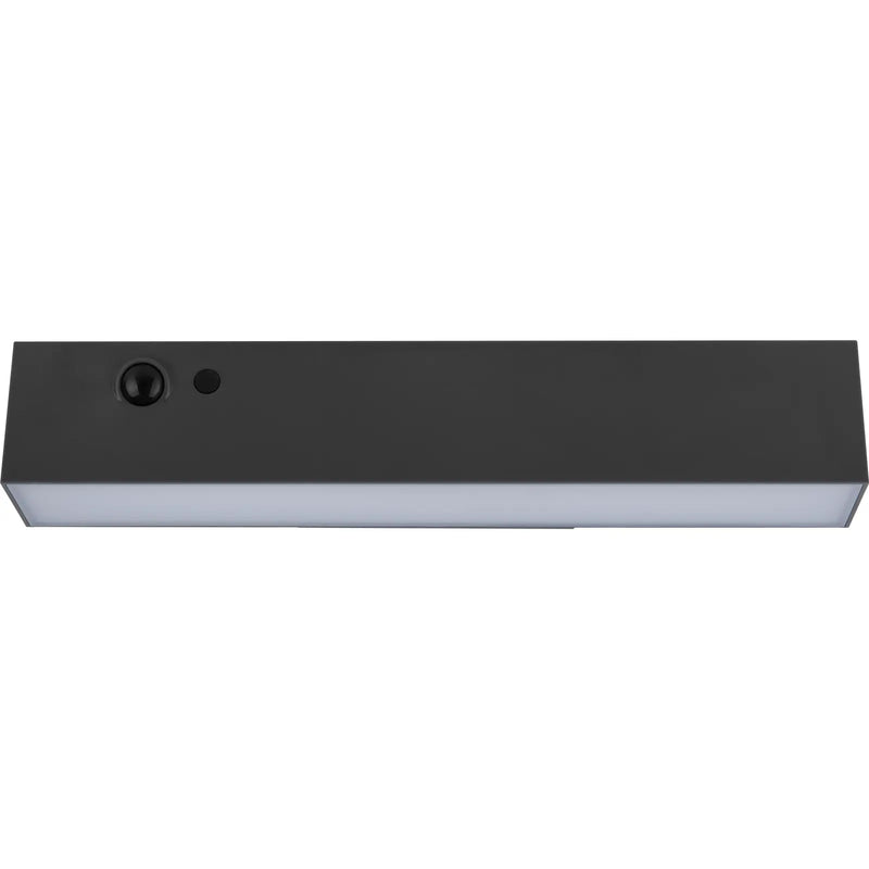 Luceco Decorative Brick - Era Decorative Outdoor Solar Brick Wall Light with PIR Motion Sensor, LED Exterior Lighting, Slate Grey, IP54, 7W, 1000lm, 3000K