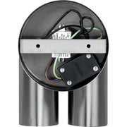 Luceco Stainless Steel - Stainless steel twin head adjustable wall light 500 lumens warm white colour temp