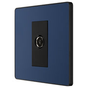 BG Electrical Evolve Matt Blue - Single, co-axial
