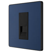BG Electrical Evolve Matt Blue - Single, telephone socket, secondary