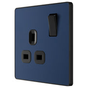 BG Electrical Evolve Matt Blue - Single, switched, single pole