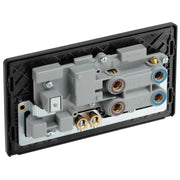 BG Electrical Evolve Matt Blue - 45A double pole with switched socket and indicators