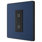 BG Electrical Evolve Matt Blue - Single, 2 way touch, 200W, master
