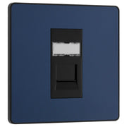 BG Electrical Evolve Matt Blue - Single, RJ45 telephone socket