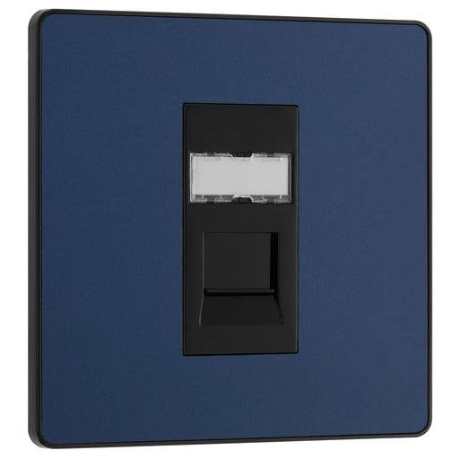 BG Electrical Evolve Matt Blue - Single, RJ45 telephone socket