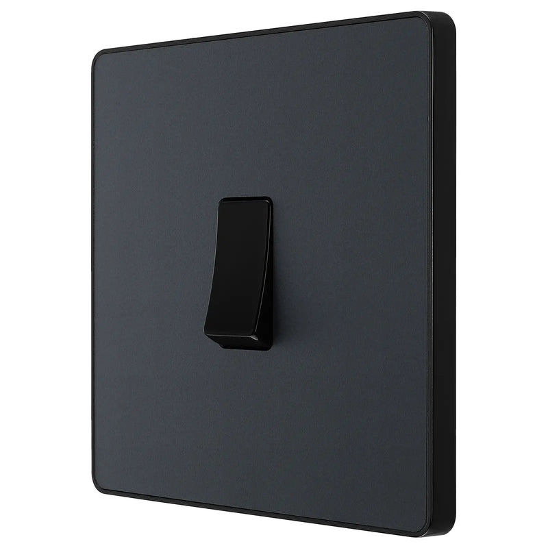 BG Electrical Evolve Matt Grey - Single, 2 way switch