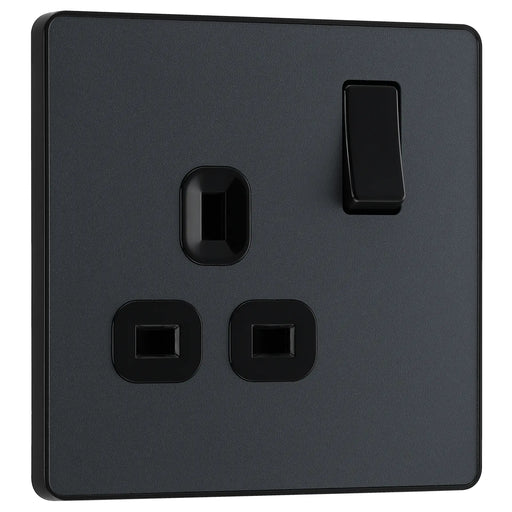 BG Electrical Evolve Matt Grey - Single, switched, single pole