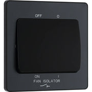 BG Electrical Evolve Matt Grey - Triple pole fan isolator