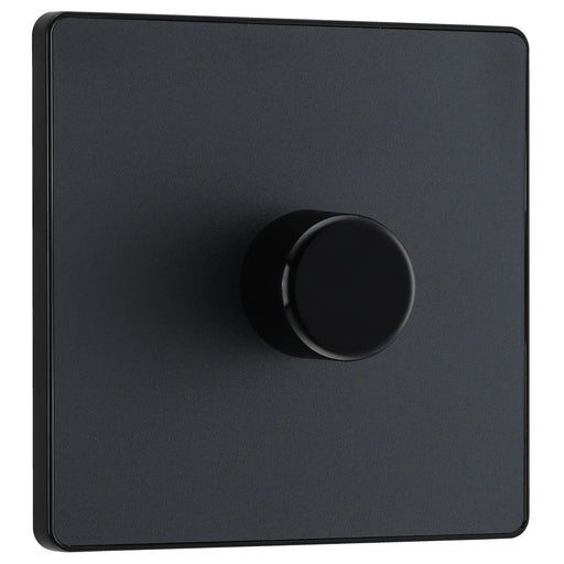 BG Electrical Evolve Matt Grey - Single, 2 way push 200W