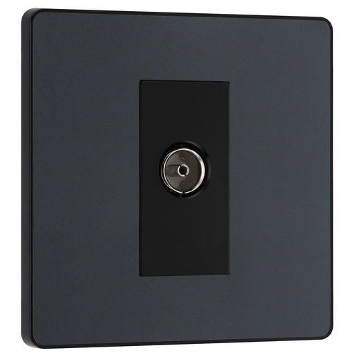 BG Electrical Evolve Matt Grey - Single, co-axial