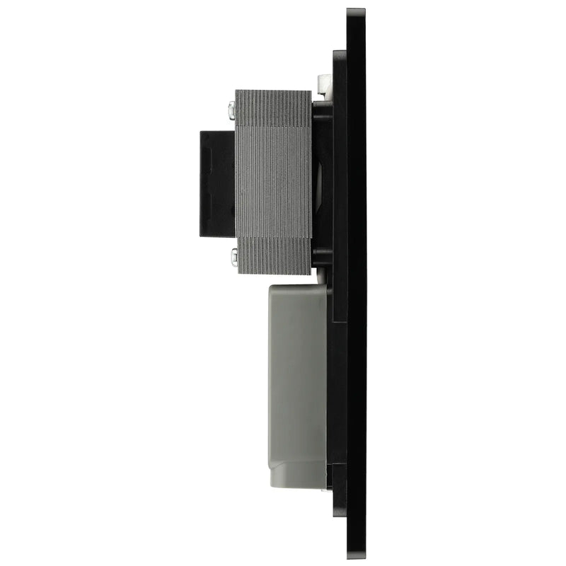 BG Electrical Evolve Matt Grey - 115/240V dual voltage shaver socket