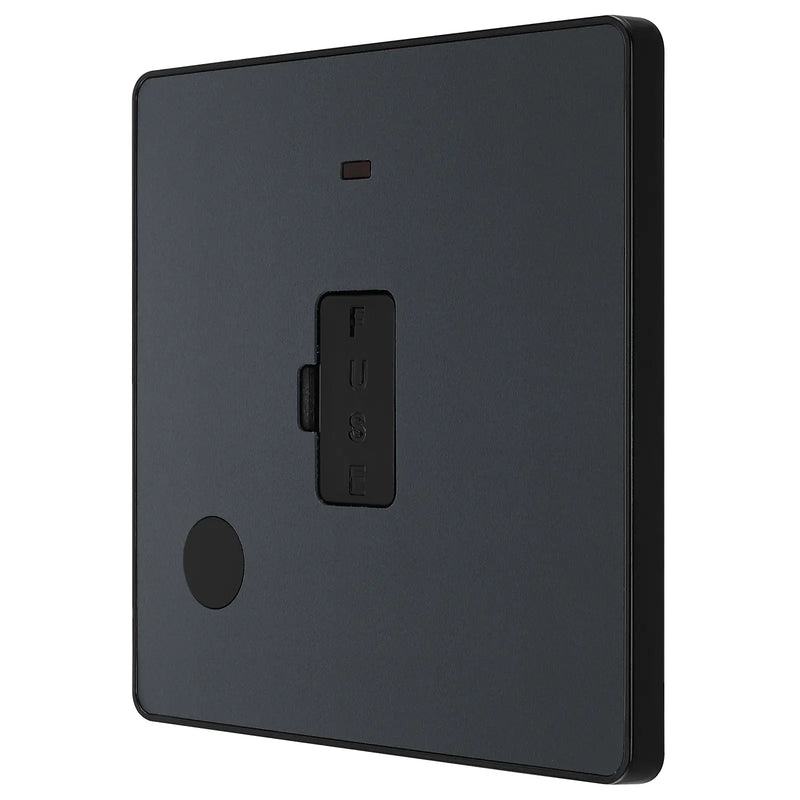 BG Electrical Evolve Matt Grey - Unswitched and fused