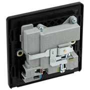 BG Electrical Evolve Matt Grey - Single, switched, single pole, with 2 x USB A