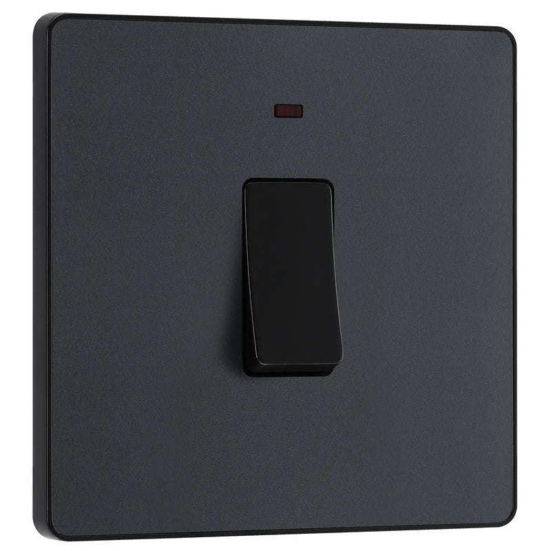 BG Electrical Evolve Matt Grey - 20A, double pole, with indicator