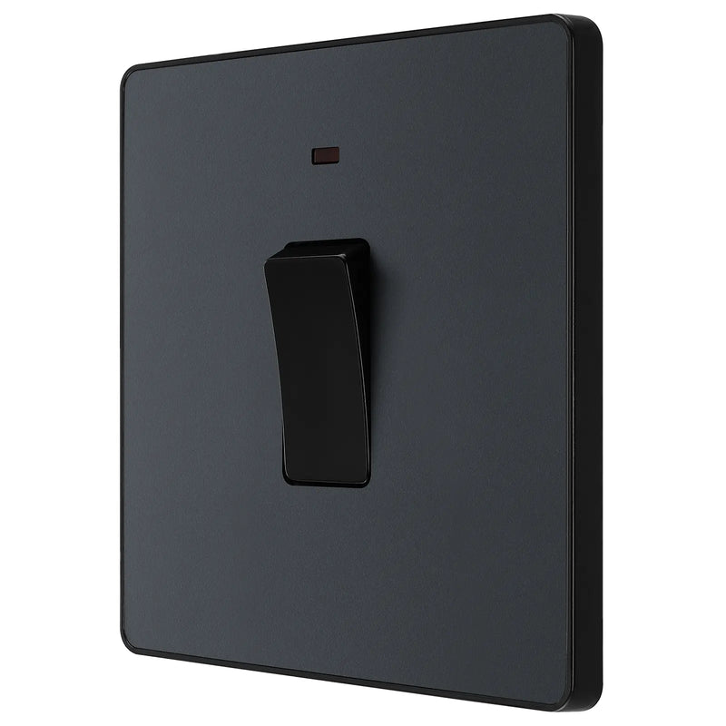 BG Electrical Evolve Matt Grey - 20A, double pole, with indicator