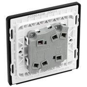 BG Electrical Evolve Matt Grey - Double, 2 way switch, wide rocker