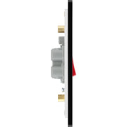 BG Electrical Evolve Matt Grey - 45A, double pole, large plate, with indicator