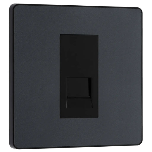 BG Electrical Evolve Matt Grey - Single, telephone socket, master