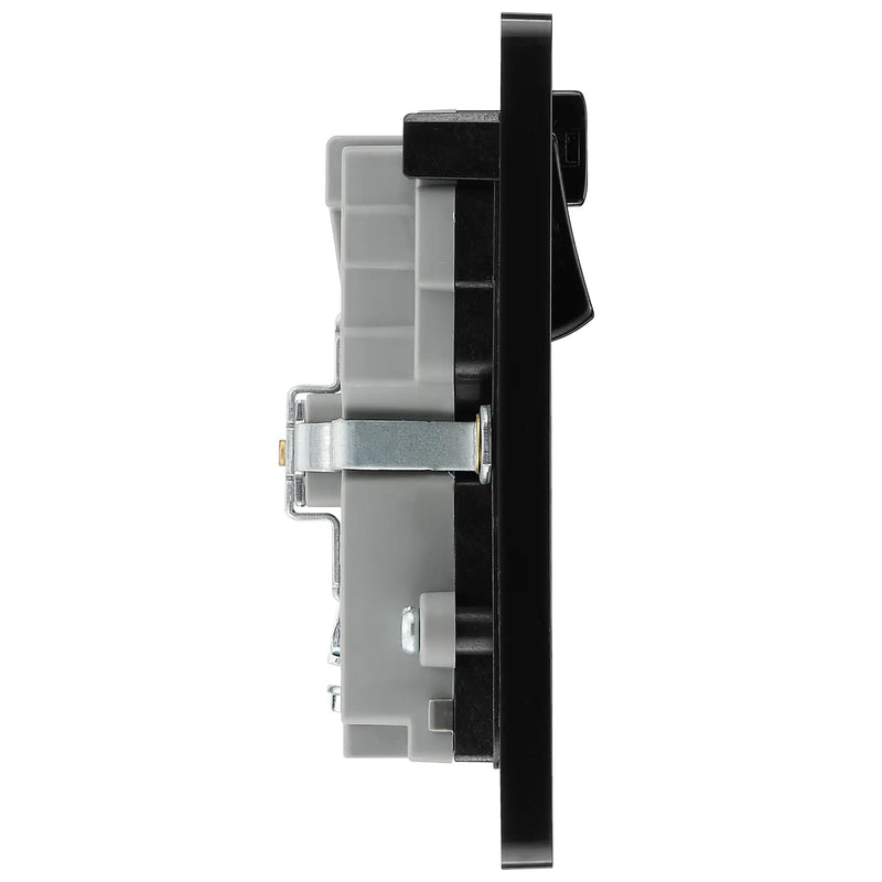 BG Electrical Evolve Matt Grey - Double, switched, single pole, WiFi Extender + USB A