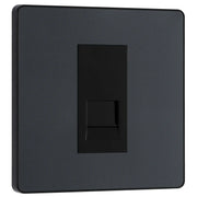 BG Electrical Evolve Matt Grey - Single, telephone socket, secondary