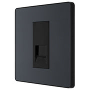 BG Electrical Evolve Matt Grey - Single, telephone socket, secondary