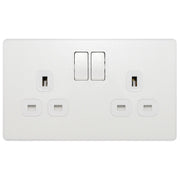 BG Electrical Evolve Pearlescent White - Double, switched, single pole