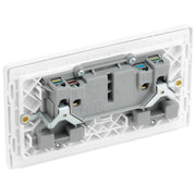 BG Electrical Evolve Pearlescent White - Double, switched, single pole