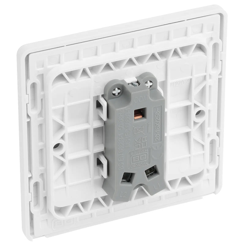 BG Electrical Evolve Pearlescent White - Single, 2 way switch