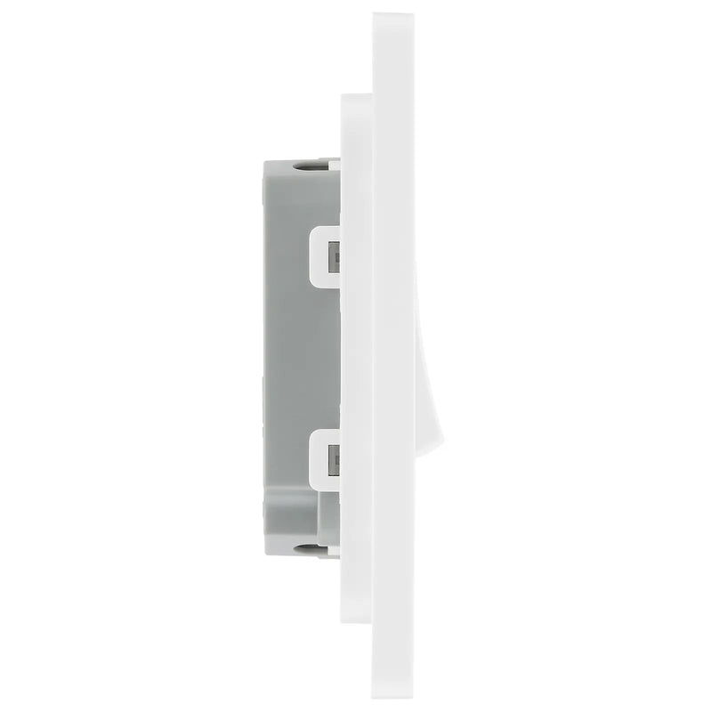 BG Electrical Evolve Pearlescent White - Double, 2 way switch