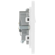 BG Electrical Evolve Pearlescent White - Single, switched, single pole