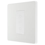 BG Electrical Evolve Pearlescent White - Single, 2 way touch, 200W, master