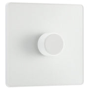 BG Electrical Evolve Pearlescent White - Single, 2 way push 200W