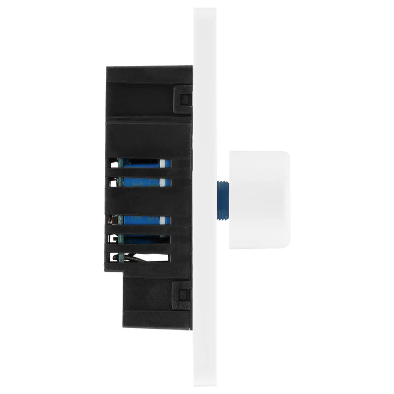 BG Electrical Evolve Pearlescent White - Single, 2 way push 200W