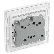 BG Electrical Evolve Pearlescent White - Triple pole fan isolator