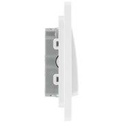 BG Electrical Evolve Pearlescent White - Triple pole fan isolator