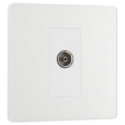 BG Electrical Evolve Pearlescent White - Single, co-axial